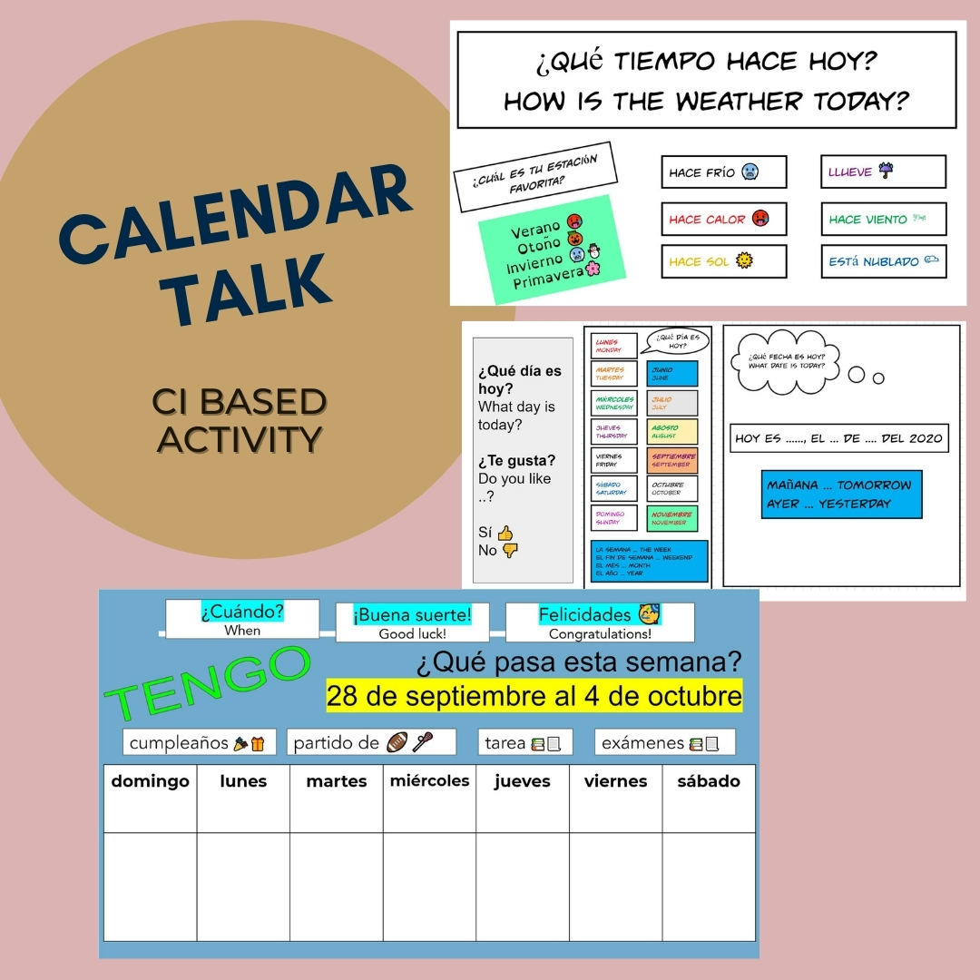 How to Use Calendar Talk to Provide Comprehensible Input? Growing